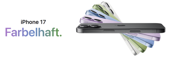 Das neue iPhone 17 - Farbelhaft