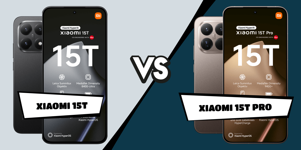Vergleich Xiaomi 15T und 15T Pro