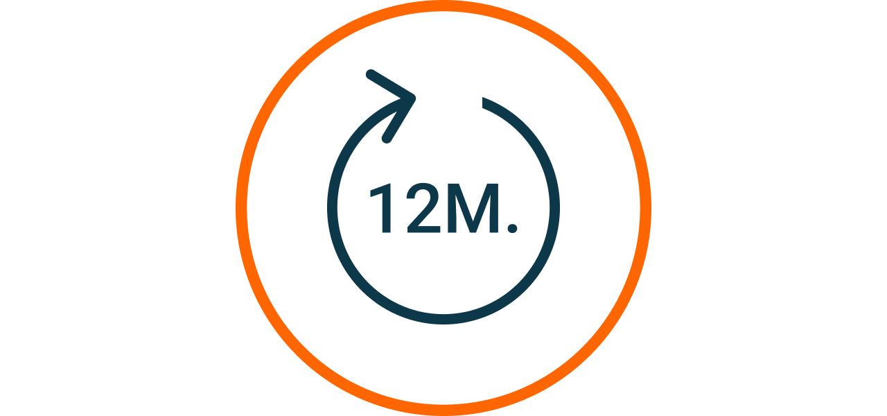 Symbol mit Verlinkung zu den Tarifen mit 12 Monaten Laufzeit